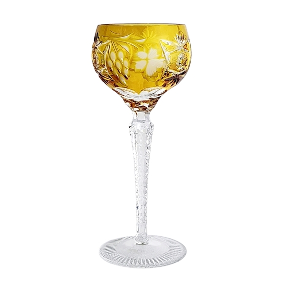 Nachtman Bleikristall Amber Hock Wine Traube Glass